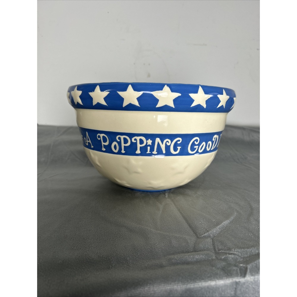 Ceramic Popcorn‎ Bowl Gooseberry Patch Boston Warehouse Trading Corp-2001